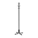 Free Standing Coat Rack with Four Double Coat Hooks and Holds up to Eight Garments.