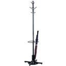 Free Standing Coat Rack with Four Double Coat Hooks with Umbrella Stand.