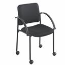 Upholstered Mobile Stackable Chairs