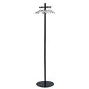 Aluminum Coat Rack with Six Specialty Designed Hangers to Discourage Theft.