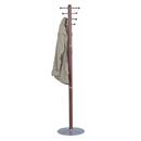 Wood Coat Rack with Eight Oversized Ball Tipped Coat Hooks.