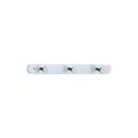 Wall Mounted Coat Rack with Three Coat Hooks.