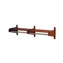 Wall mounted 48" Wide Oak Coat Rack with Shelf