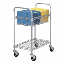 24"W Wire Mail Carts