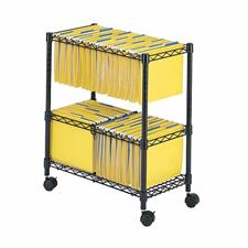 2 Tier Mobile File Cart