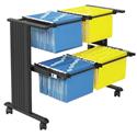 Large Two-Level Mobile File Cart