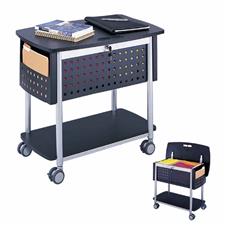 Mobile File Cart with Worksurface
