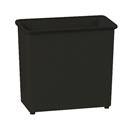 27.5 Quart Rectangular Steel Trash Can