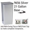 21 Gallon Stainless Steel Trash Can