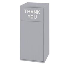 Wood Trash Bin with Flat Top
