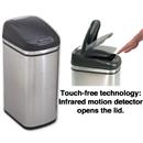 8.4 Gallon Touchless Trash Can