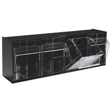 Clear Vue Desktop Organizer - Four Compartments