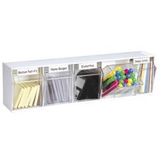 Clear Vue Desktop Organizer - Five Compartments