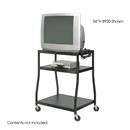 44"H Steel Wide Body Media Cart
