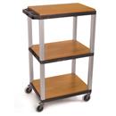 Utility Cart and AV Projector Stand with Wood Inlay