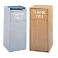 Large Wood Trash Cans