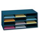 Steel File Organizer - 12 Compartments