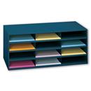 Steel File Organizer - 12 Compartments