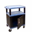 34"H AV Cart with Storage Cabinet