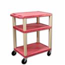 34"H AV Cart with Three Shelves