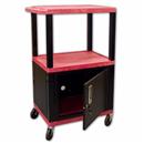 42"H AV Cart with Storage Cabinet