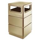 Three-Tier Square Trash Can with Dome Lid