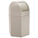Hexagon Trash Can with Dome Lid - 45 Gallon