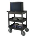 Utility Cart - Three 32" x 24" Shelves and Pneumatic Wheels
