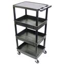 Utility Cart – Four 24" x 18" Shelves