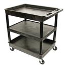 Utility Cart – Flat Middle Shelf and Two 32" x 24" Tub Shelves
