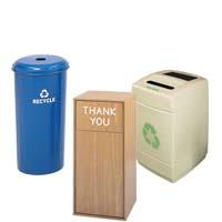 Trash Cans, Recycling Bins and Cigarette Receptacles