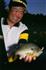 Ted with a super Bull Gill caught off of a dock with a Thill Slip Bobber.