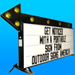 Illuminated Flashing Arrow Portable Sign