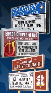 Changeable Letter Church Signs