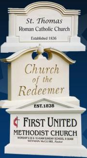 Masonry-Style Church Signs