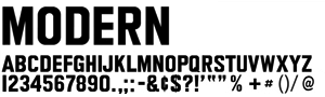 Gemini Sign Letters - Modern Font