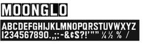 Gemini Sign Letters - MoonGlo Font