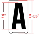 For use with 3 Inch Changeable Letters