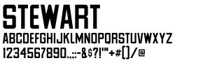 Gemini Sign Letters - Stewart Font