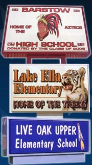 Identification School Signs