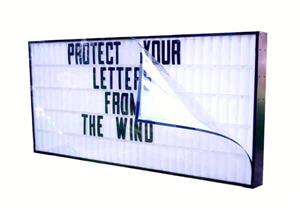 Wind Protector / Letter Guard for 40" x 96" Portable Signs