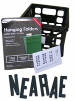 Letter Caddy with 300 8" Black .030 Sign Letters