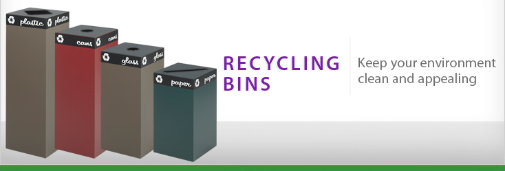 Recycling Bins from B2B Essentials keep your recycling sorted and orderly.