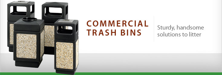 Hardworking Trash Bins from B2B Essentials stand up to weather and wear, year after year.
