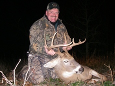 Jack and the deer he took with his 52 Cal Knight Rifle