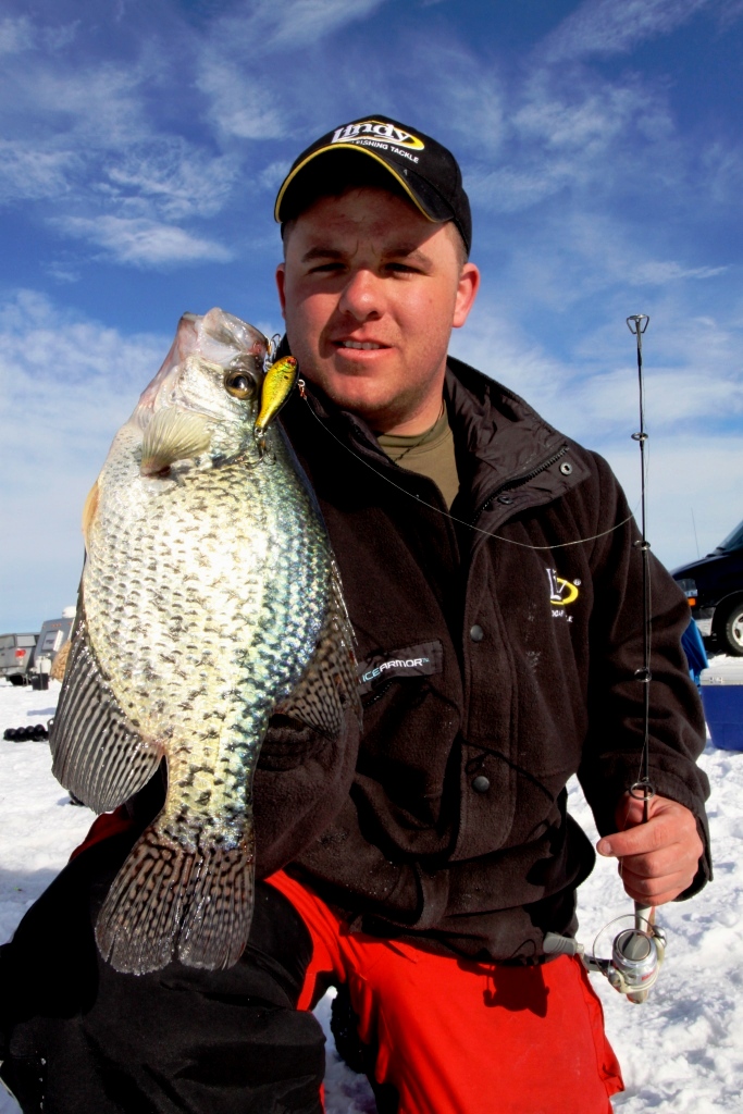 Early Ice Crappie aggressively feed on the proper presentation