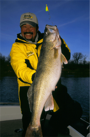 Ted with an awesome shallow eye caught on a spinner rig.