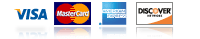We Accept VISA, MASTERCARD, AMERICAN EXPRESS and DISCOVER