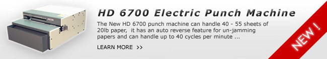 HD 6700 Electric Paper Punch Machine