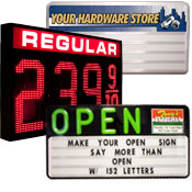 Lighted Point of Purchase Signage